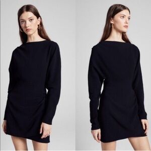 A.L.C. Greer Long Sleeve Mini Dress Black Size 8 Dolman Sleeveless